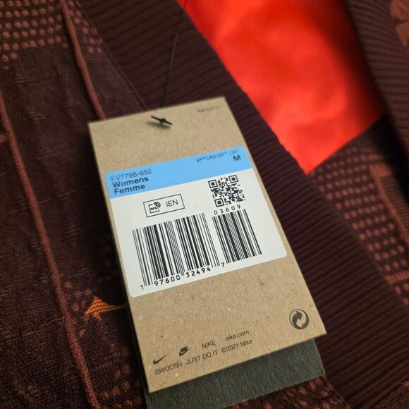 Nike Naomi Osaka Jacquard Jacket Burgundy FV7795-652 Women's Size M - Picture 5 of 5